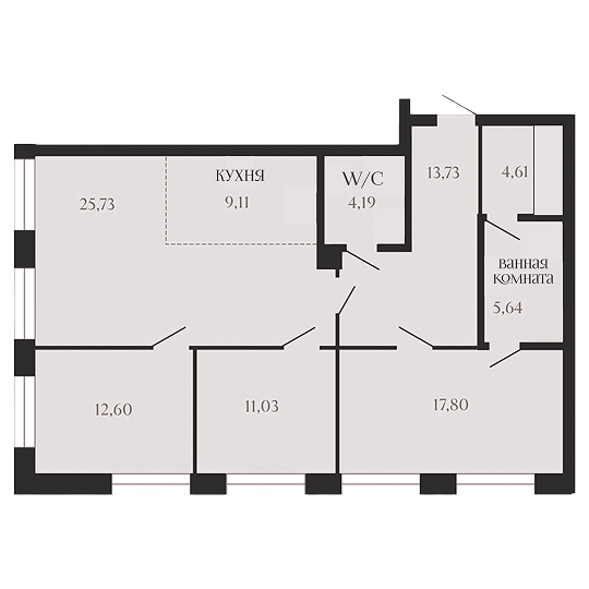 4 КОМНАТЫ